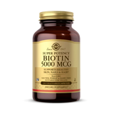 Solgar, Biotin, 5,000 Mcg, 100 Vegetable Capsules