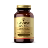 Solgar, L-Lysine, Free Form, 500 Mg, 100 Vegetable Capsules