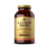 Solgar, L-Lysine, Free Form, 500 Mg, 250 Vegetable Capsules