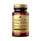 Solgar, Vitamin D3, 125 Mcg (5,000 IU), 60 Vegetable Capsules