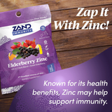 Zand, Herbalozenge, Elderberry Zinc, 15 Lozenges