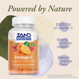 Zand, Immunity, Orange Vitamin C, 60 Gummies