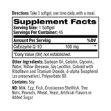 Natrol CoQ-10 100mg, 45 Softgel