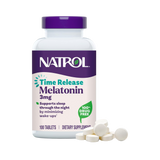Natrol, Melatonin, Time Release, 3 mg, 100 Tablets