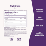 Natrol, Melatonin, 3 mg, 120 Tablets