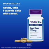Natrol, Mood & Stress, Kava Kava, 200mg, 30 Capsules
