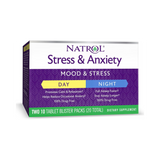 Natrol, Stress & Anxiety Day & Nite Formulas, 10+10 Tablets