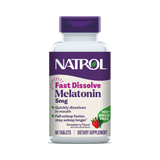 Natrol, Melatonin, Fast Dissolve, Strawberry, 5 mg, 90 Tablets
