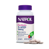 Natrol, 5-HTP, Fast Dissolve, Extra Strength, Wild Berry , 100 mg, 30 Tablets