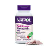 Natrol, Melatonin, Fast Dissolve, Strawberry, 3 mg, 90 Tablets