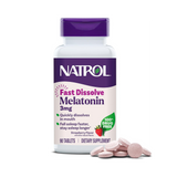 Natrol, Melatonin, Fast Dissolve, Strawberry, 3 mg, 90 Tablets