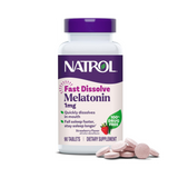 Natrol, Melatonin, Fast Dissolve, Strawberry, 1 mg, 90 Tablets