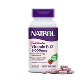 Natrol, Vitamin B12 5,000 mcg, Fast Dissolve, 100 Tablets