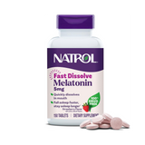 Natrol, Melatonin, Fast Dissolve, Strawberry, 5 mg, 150 Tablets