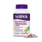 Natrol, Fast Dissolve Melatonin, 10 mg, 100 Tablets