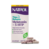 Natrol, Melatonin + 5-HTP, Advanced, Time Release, 60 Tablets