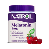 Natrol, Melatonin, Strawberry-Flavored, 5mg, 90 Gummies