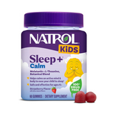 Natrol, Kids Sleep+ Calm Sleep, Gummies for Kids, 60 Gummies