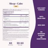Natrol, Kids Sleep+ Calm Sleep, Gummies for Kids, 60 Gummies