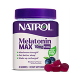 Natrol, MelatoninMax, Sleep, Blueberry, 10 mg, 80 Gummies
