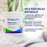VITALITY, Magnesium + Chamomile for Kids, 120 g