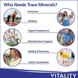 VITALITY, Trace Minerals + Chlorella, 30 Vegetable Capsules