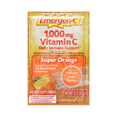 Emergen-C, Vitamin C, Super Orange, 1,000 Mg, 30 Packets, 0.32 Oz