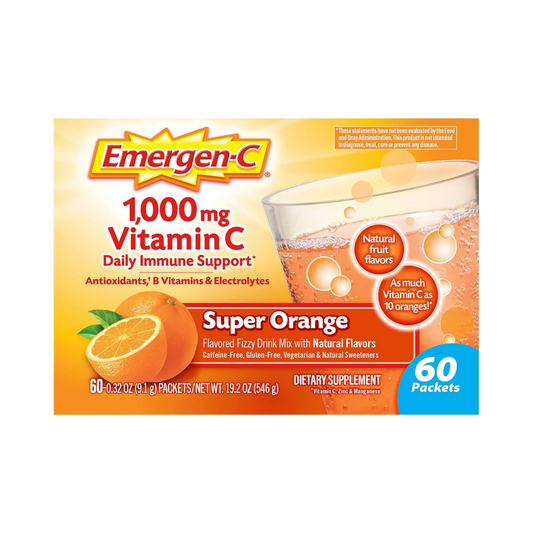 Emergen-C, Vitamin C Powder, 1000 Mg, 60 Count