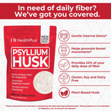 Health Plus, Psyllium Husk, 24 oz, 680 g