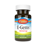 Carlson, E-Gems, 100 IU (67 mg), Natural-Source Vitamin E, 100 Soft Gels