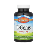 Carlson, E-Gems, 100 IU, Heart Health & Optimal Wellness, Antioxidant, 250 Soft gels