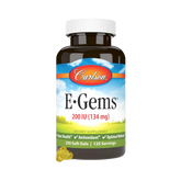 Carlson, E-Gems 200 IU (134 mg), Natural-Source Vitamin E, 250 Soft Gels