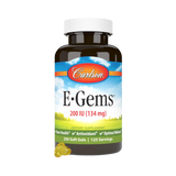 Carlson, E-Gems 200 IU (134 mg), Natural-Source Vitamin E, 250 Soft Gels