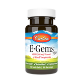 Carlson, E-Gems Plus Natural Vitamin E, 400 IU, 50 Softgels