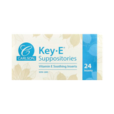 Carlson, Key-E, Suppositories, 24 Inserts