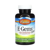 Carlson, E-Gems Elite, Vitamin E, 670 Mg (1,000 IU), 60 Soft Gels