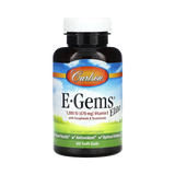 Carlson, E-Gems Elite, Vitamin E, 670 Mg (1,000 IU), 60 Soft Gels