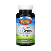 Carlson, Gamma E-Gems, 465 Mg, 60 Soft Gels