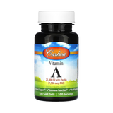 Carlson, Vitamin A, 7,500 Mcg RAE (2,5000 IU), 100 Soft Gels