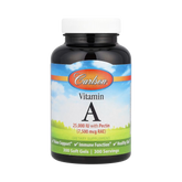 Carlson, Vitamin A, 7,500 Mcg RAE (25,000 IU), 300 Soft Gels