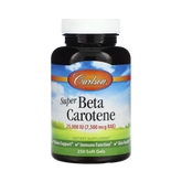 Carlson, Super Beta Carotene, 7,500 Mcg RAE (25,000 IU), 250 Soft Gels
