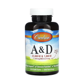 Carlson, Vitamin A & D, 250 Soft Gels