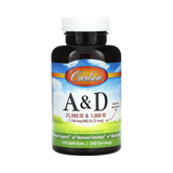 Carlson, Vitamin A & D, 250 Soft Gels