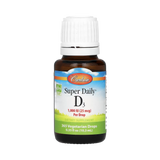 Carlson, Super Daily D3, 25 Mcg (1,000 IU), 0.35 Fl Oz