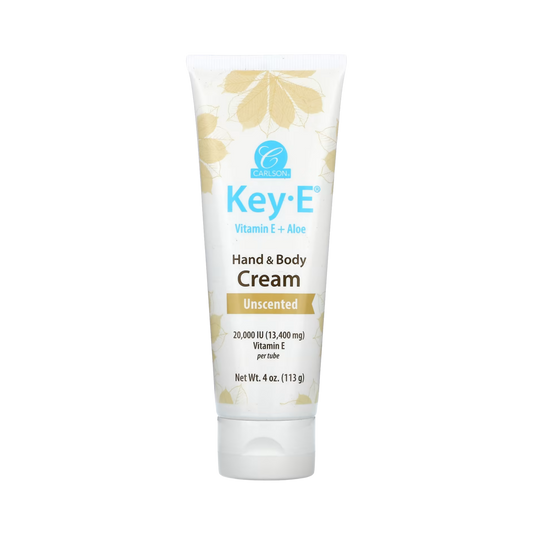 Carlson, Key-E, Hand & Body Cream, Unscented, 4 Oz
