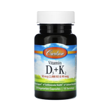 Carlson, Vitamin D3 + K2, 30 Vegetarian Capsules
