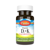 Carlson , Vitamin D3 + K2, 50 Mcg (2000 IU) 60 Capsules