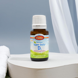 Carlson, Baby's Plant-Based Super Daily D3, Baby Vegetarian Liquid Vitamin D Drops, 90 Drops