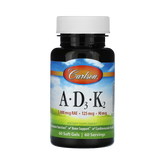 Carlson, Vitamins A - D3 - K2, 60 Soft Gels