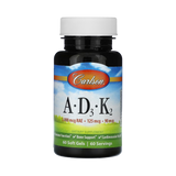 Carlson, Vitamins A - D3 - K2, 60 Soft Gels